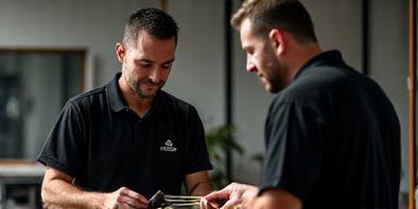 Team di Rosette Rackets al lavoro