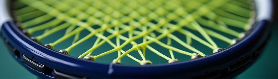 Dettaglio nodi incordatura racchetta tennis